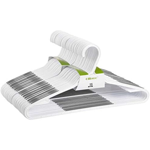 30-Pack Slim Plastic Non-Slip Clothes Hangers