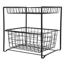 Organizador para debajo del fregadero para la limpieza del baño y la cocina.