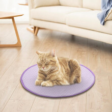 Cat Cooling Mat, Pet Dog Self Cooling Pad, Ice Silk Washable Summer Cooling Mat for Dogs Cats, Kennels, Crates and Beds (Purple)