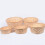 3pcs 6" Round Woven Bamboo Baskets 1