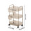Carrello multiuso a 3 ripiani con cassetti in plastica Japceit 2