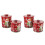 4Pièces Boîtes Métalliques Noël Multi Fonction Pour Conserves Biscuits 3