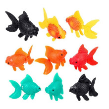12 peces falsos de colores, modelo decorativo para acuario, pez dorado de simulación