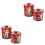 4Pièces Boîtes Métalliques Noël Multi Fonction Pour Conserves Biscuits 4