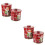 4Pièces Boîtes Métalliques Noël Multi Fonction Pour Conserves Biscuits 7