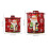 4Pièces Boîtes Métalliques Noël Multi Fonction Pour Conserves Biscuits 9