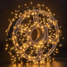 164FT 500 LED Christmas String Lights, 8 Modes, Waterproof, Warm White, Green Wire – Indoor/Outdoor Decor, Compatible with Christmas, Wedding,