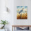 Quadro em tela com garça-azul, emoldurado. 3