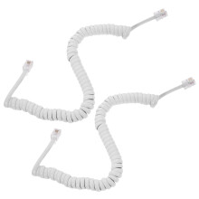 2pcs Telephone Cords Phone Cords Handset Cords Coiled Telephone Handset Cord 9.04x0.59x0.59in