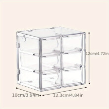 Boîte de rangement transparente en plastique pour perles, avec tiroirs et plusieurs compartiments, idéale pour ranger bijoux en cristal et