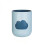 Σετ 2 δοχείων οδοντόβουρτσας Clouds Couple, 13,5oz PP για μπάνιο 1