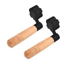 2-pack gitarrsträngupprullare med trähandtag, peg-avdragare och strängstämningsverktyg för stall för gitarrtillbehör