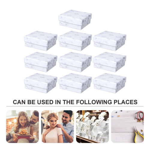 10-Pack Retro Jewelry Boxes 7x7x3cm 2