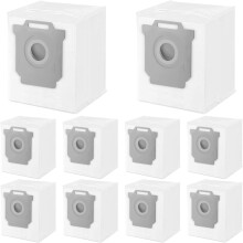 10-pack dammsugarpåsar kompatibla med Roomba i-, s- och j-serien (i1/i3/i4/i6/j6/i7/i7+/j7/i8/s9)