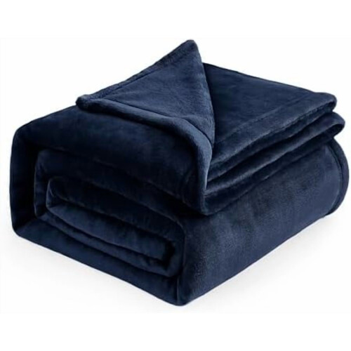 Κουβέρτα GentleSoft fleece μπλε σκούρο πλήρους μεγέθους 84x90 ίντσες