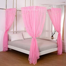 Pannelli per baldacchino da letto, tende a baldacchino con luci per ragazze, ragazzi e adulti, set di 8 pannelli per la decorazione della casa