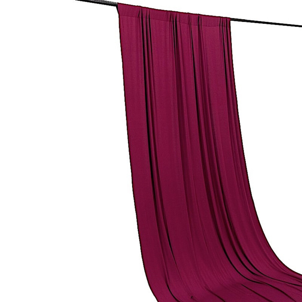 Balsacircle 5X14 Feet 4-Way Stretch Spandex Divider Backdrop Curtain Home Decorations Burgundy 9405492914568