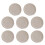8 Pack Cotton and Linen Coasters 11cm Round 1