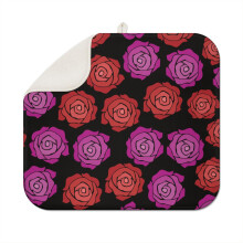 Mikrofaser-Abtropfmatte mit Vintage-Rosenmuster (40 x 45 cm) – Saugfähige Abtropfmatte für Gläser, Teller und Tassen