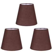 Lot de 3 abat-jour en tissu pour lampe, décoration de table rétro, style café