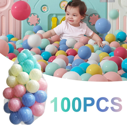 Μπάλες για μπάλες, 100 τεμάχια πλαστικές μπάλες παιχνιδιού για παρκοκρέβατο, για