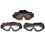 Snowboardbrille mit UV-Schutz, brauner Rahmen 1