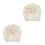 2Pièces Bonnets Bébé Beige Polyester Fleurs, Et Décoratif 5