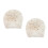 2Pièces Bonnets Bébé Beige Polyester Fleurs, Et Décoratif 8