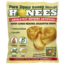 Honees, Mielihyvässä sitruuna mentoli eukalyptus kouristusveto, 20 King Sized Veto, 3.5 oz (100 g)