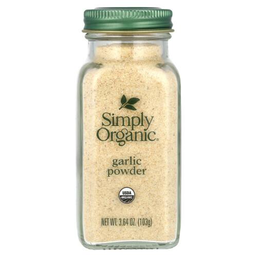 Simply Organic, Pó de Alho, 3,64 oz (103 g)