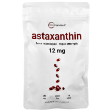 Micro Ingredients, Astaksantiini, 12 mg, 120 Softgels