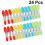 FRCOLOR24 τεμάχια αντιανεμικά πλαστικά μανταλάκια με αντιολισθητική λαβή για 3