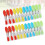 FRCOLOR24 τεμάχια αντιανεμικά πλαστικά μανταλάκια με αντιολισθητική λαβή για 6