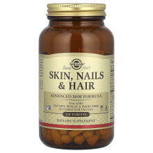 Solgar, Huid, Nagels & Haar, Geavanceerd MSM Formule, 120 Tablets