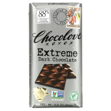 Chocolove, Extrem Dunkles Schokoladen, 88 % Kakaoinhalt, 3,2 oz (90 g)