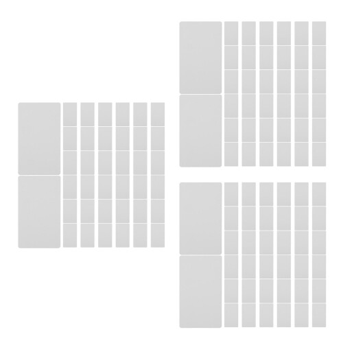3Pièces Cartes Blanches Pour Notes, Messages, Scrapbooking 1