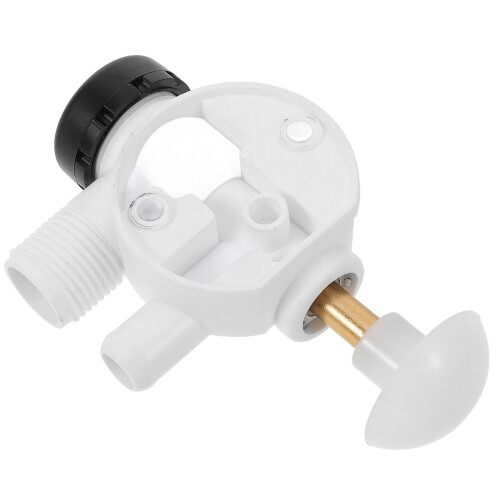 2Pièces Ensemble Valve Toilette Rv ABS Flexible Et Robuste 2
