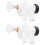 2Pièces Ensemble Valve Toilette Rv ABS Flexible Et Robuste 7