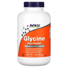 NOW Foods, Glicina, Polvo puro, 1 libra (454 g)