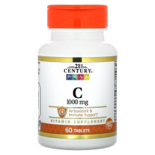 21st Century, Vitamin C, 1 000 mg, 60 tabletiek