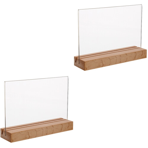 2Pièces Présentoir Transparent Pour Carte Décorative 2