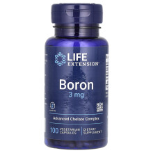 Life Extension, Boron, 3 mg, 100 Capsule Vegetariano