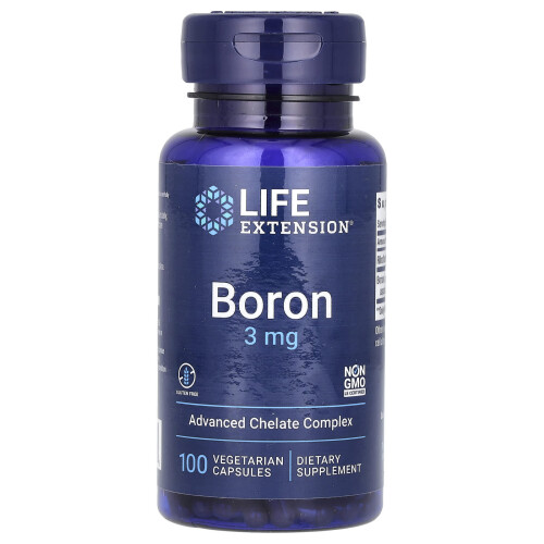 Life Extension, Boron, 3 mg, 100 Capsule Vegetariano