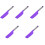 5Pièces Spatules De Cuisine Silicone Violet Pour 4