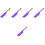 5Pièces Spatules De Cuisine Silicone Violet Pour 5