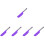 5Pièces Spatules De Cuisine Silicone Violet Pour 6
