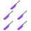5Pièces Spatules De Cuisine Silicone Violet Pour 7