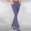 Damenmode, lässig-elegant, einfarbige Strickhose mit schmalem Schlag 2