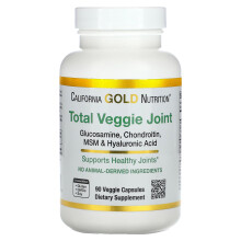 California Gold Nutrition, Total Veggie Gewricht Ondersteuningsformule, Met Glucosamine, Chondroitin, MSM, en Hyaluronzuur, 90 Veggie Capsules