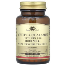 Solgar, Metylkoenzym B12, 1 000 mcg, 60 Nuggets